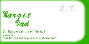 margit vad business card